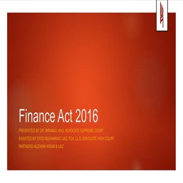 Finance act 2016 lcci