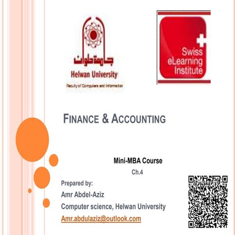 Finance and accounting