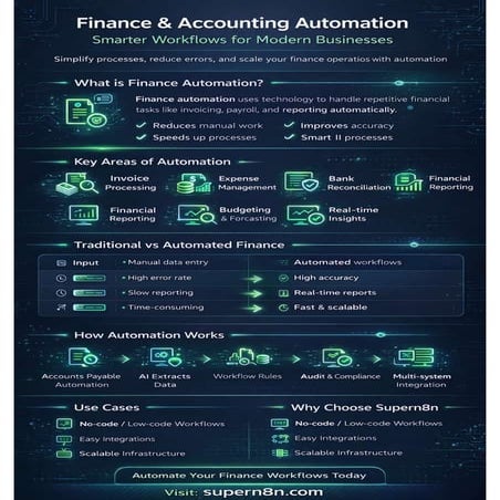 Finance & Accounting Workflow Automation Platform | Supern8n | PDF