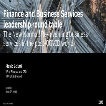 Reinventing finance and business services post Covid