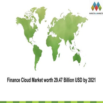 Finance cloud market ppt