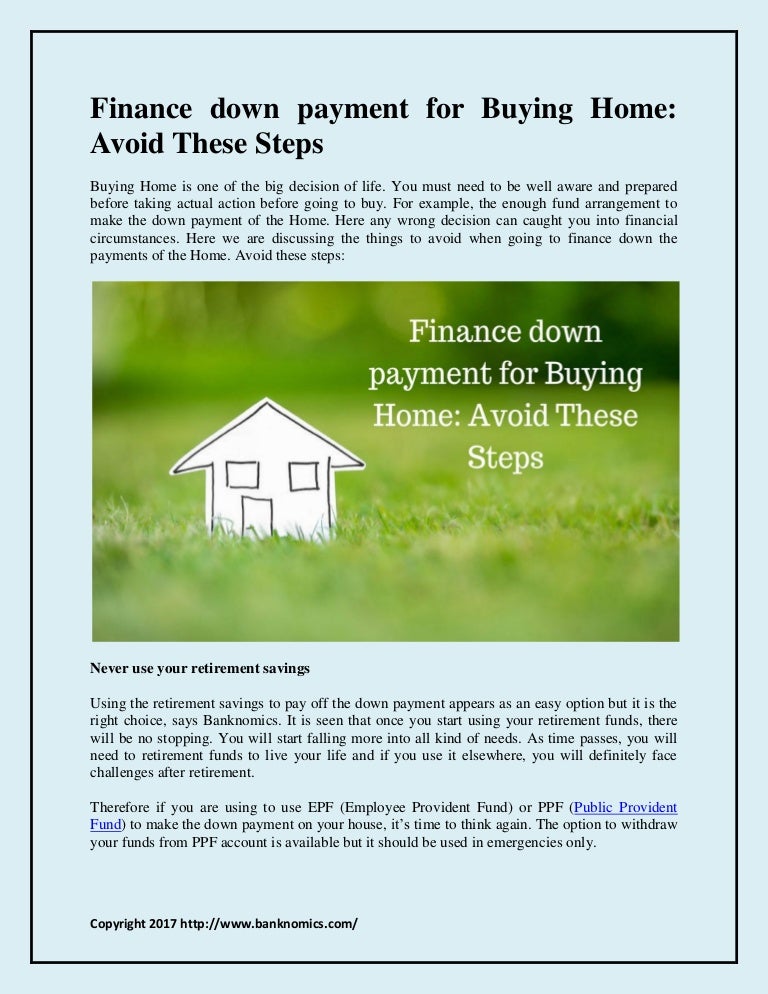 buying a home how much down payment