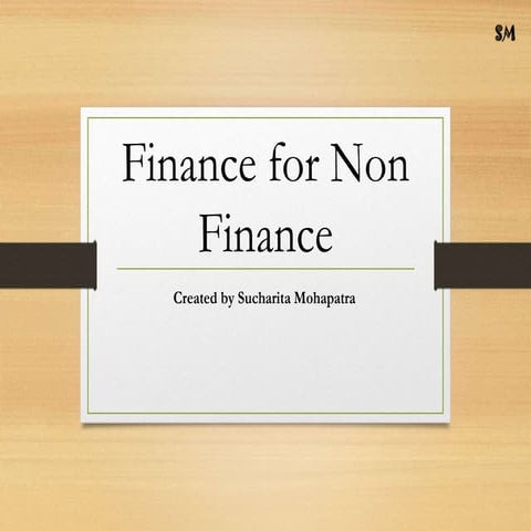 Finance for non finance