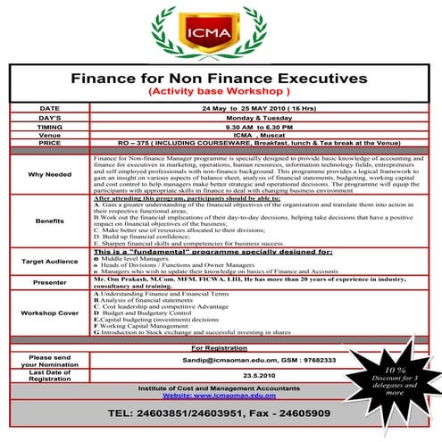 Finance For Non Finance Managers