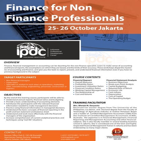 Finance for non finance professionals