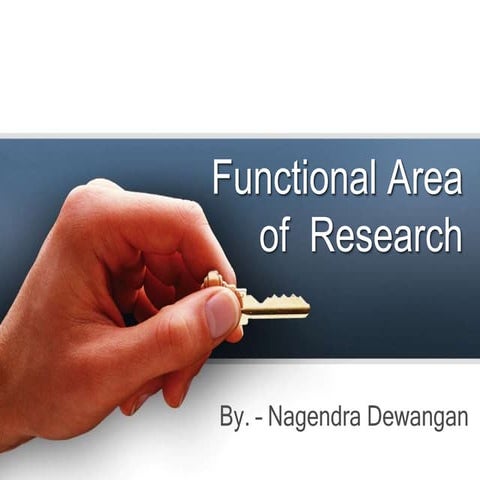 Finance functional area research
