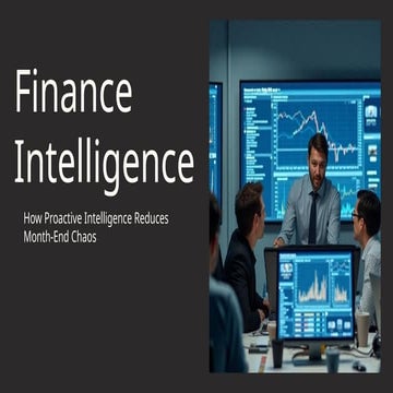 Finance Without Firefighting: How Proactive Intelligence Reduces Month-End Chaos