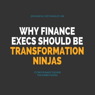 4 Reasons Finance Execs Should be T...