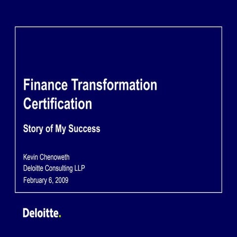 Finance Transformation