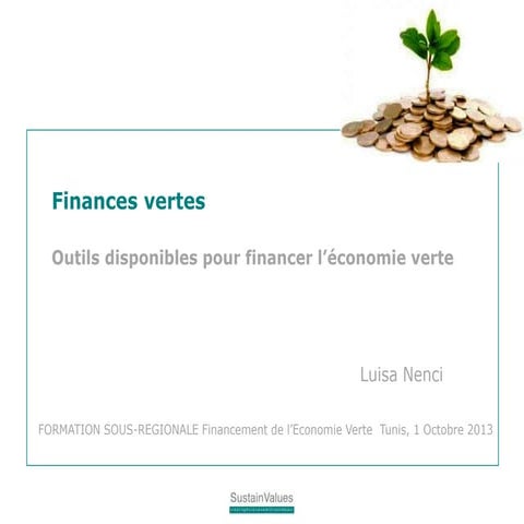Finances Vertes Luisa Nenci 