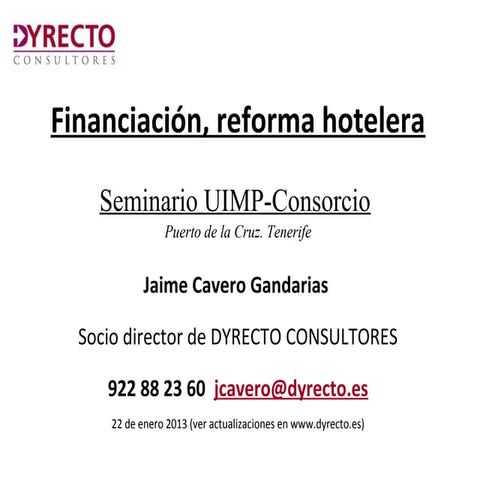 Financiacion turistica