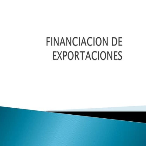 Financiacion De exportacion