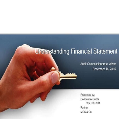 Understanding Financial Statement