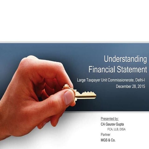 Understanding Financial Statement