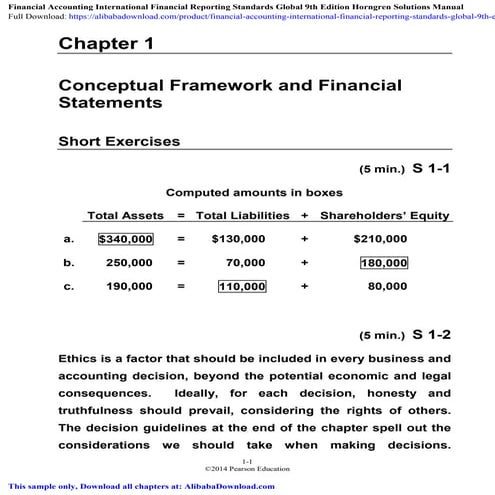 Financial Accounting International Financial Reporting Standards Global ...