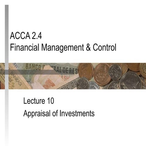 Financial  Management    Investment  Appraisal