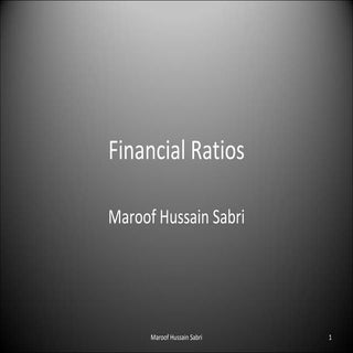 Financial  Ratios