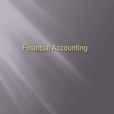 Financial accounting