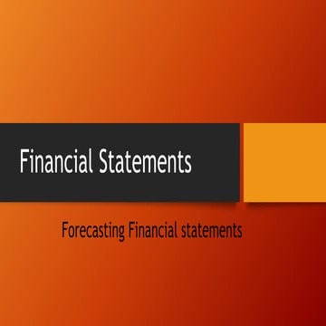 Financial accounting