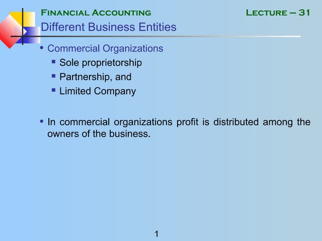 Financial accounting   mgt101 power point slides lecture 31