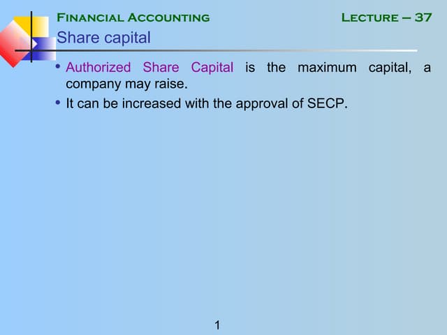 Financial accounting   mgt101 power point slides lecture 37