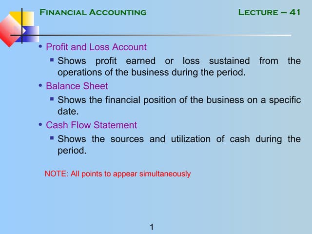 Financial accounting   mgt101 power point slides lecture 41