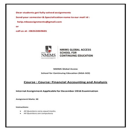 Financial accounting 