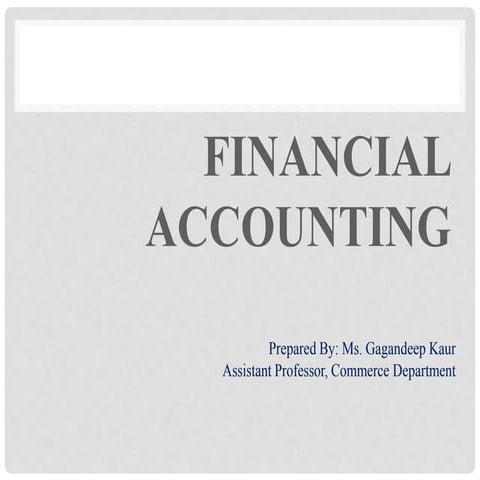 Financial accounting concepts