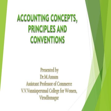 Accounting Concept, Principal and Convention 