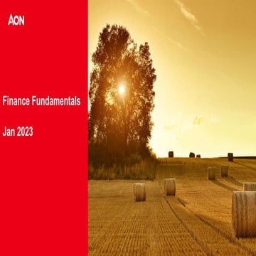 Financial Accumen and fundamentas on any