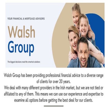 Financial Advisor in Cork - Walsh Group | PPTX
