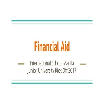 Financial aid   juko - ism - 2017