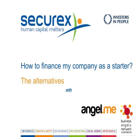 Financial alternatives starters day march 2016