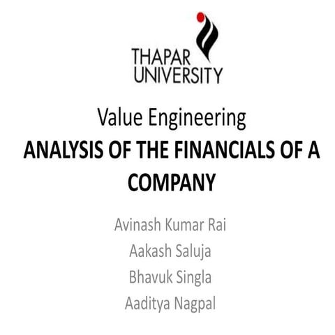 Analysis of Tata Steel Group