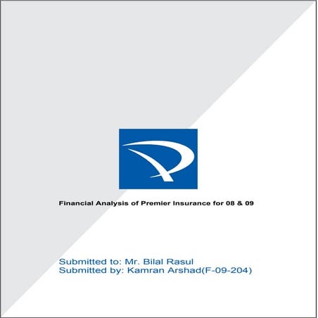 Financial Analysis Of Annual Report Of Pil