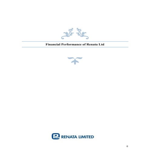 Financial analysis of renata ltd