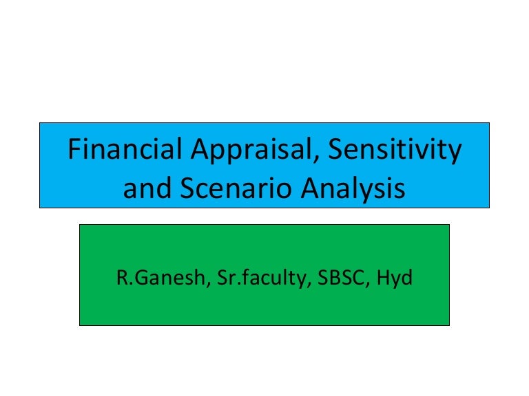 Financial appraisal techniques