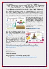 Financial assignment help