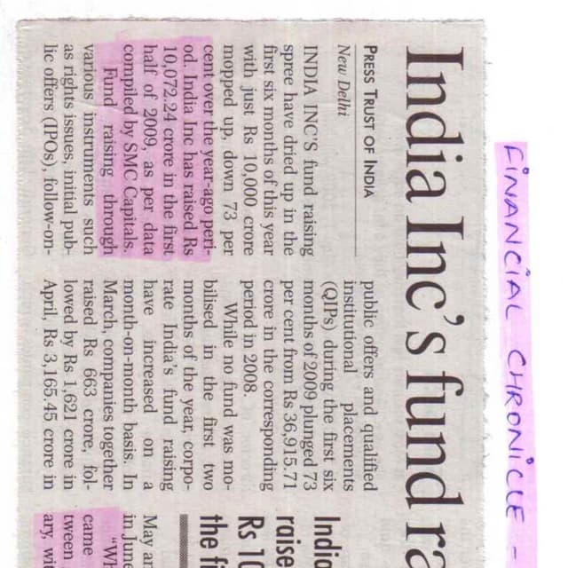 Financial Chronicle   July 10, 2009   Article 1