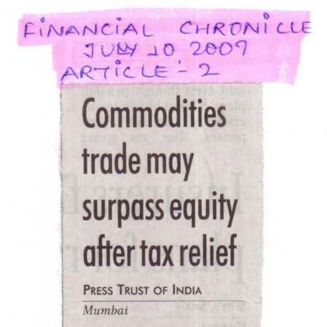 Financial Chronicle   July 10, 2009   Article 2