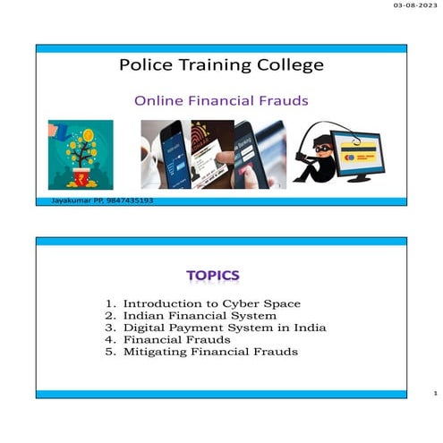 Financial Crime and Investigation- Finacial Frauds