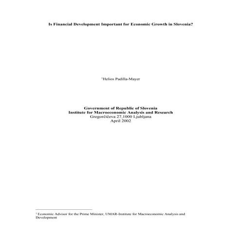 Financial Development and Economic Growth | PDF