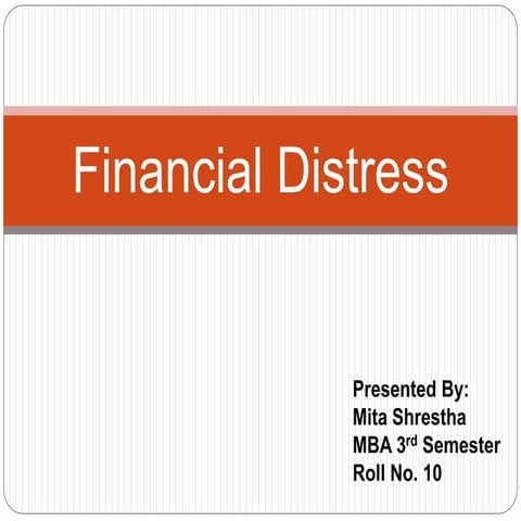 Financial distress