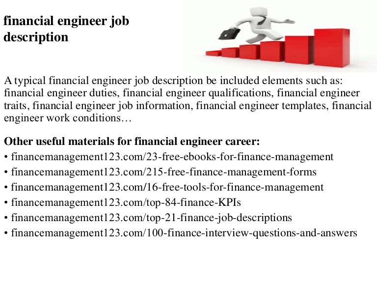Financial engineer job description