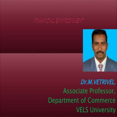 Financial environment 3