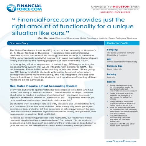 FinancialForce Human Capital Management (HCM) Datasheet | PDF