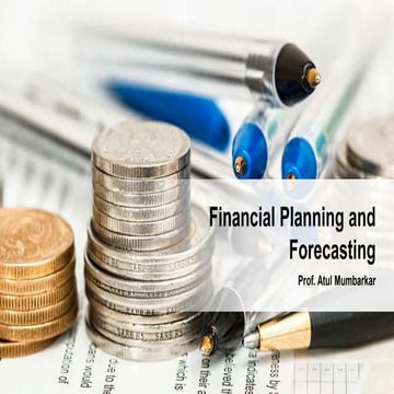 Financial forecasting