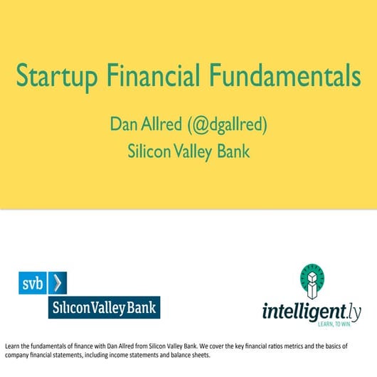 Back to Basics: Financial Fundamentals for Startups