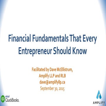 Financial Fundamentals That Every Entrepreneur Should Know