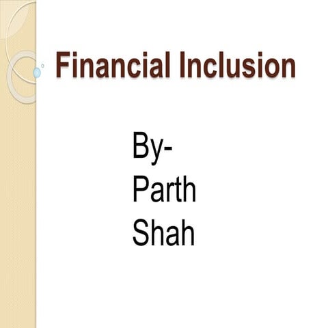Financial inclusion